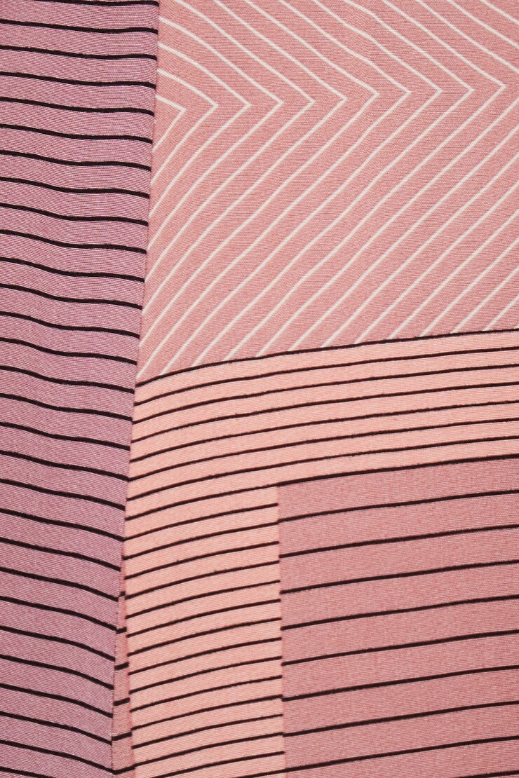 Pleated Flowy Shorts Pink Abstract large