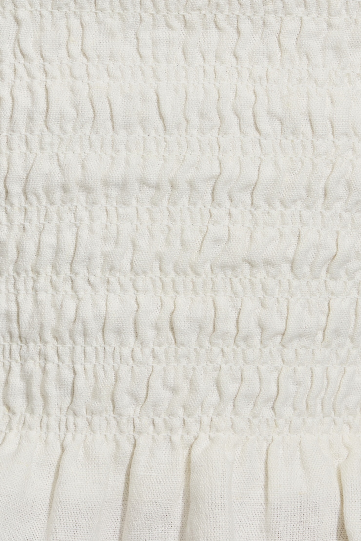 Linen Smocked Tube Top