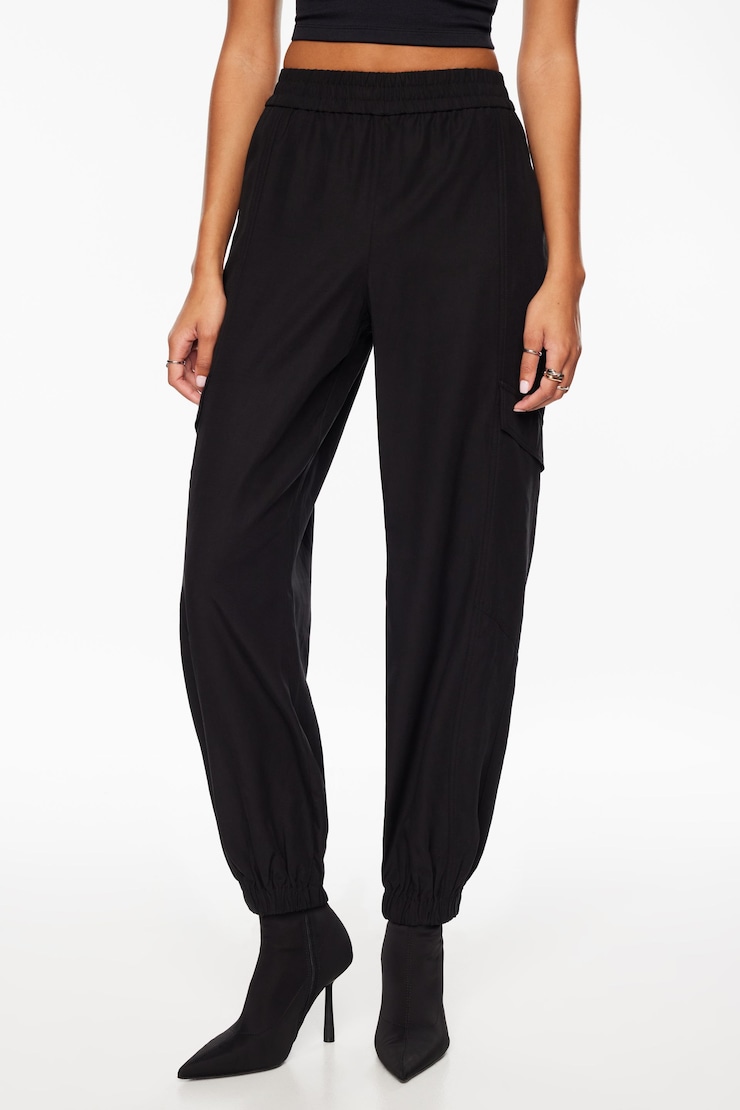 Daria Utility Jogger Pants  Jet Black  large