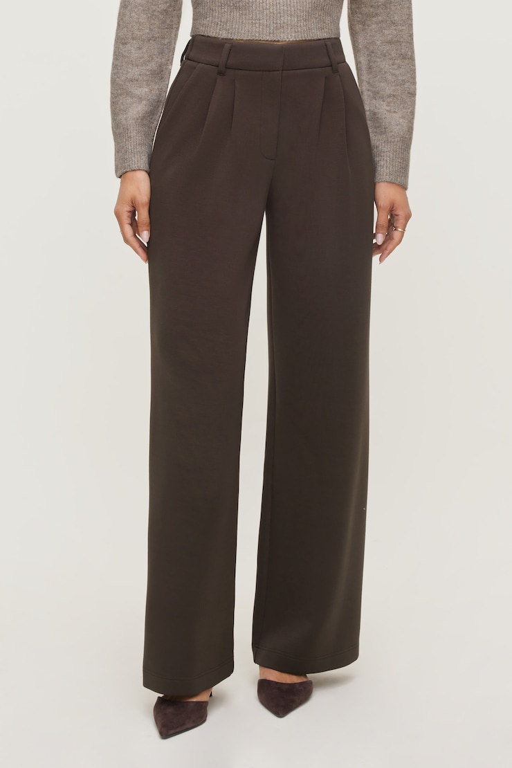 Alex Anywear Wide Leg Pants Java Brown large