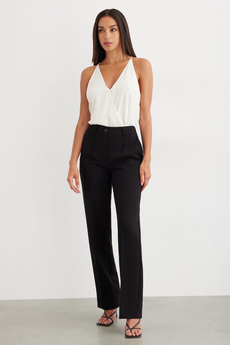 Wrap Bodysuit Sea Salt Beige large