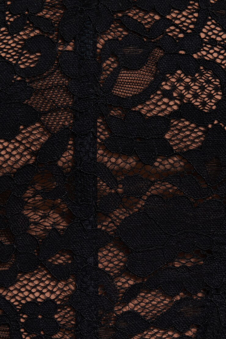 Lace Bustier Top Jet Black large