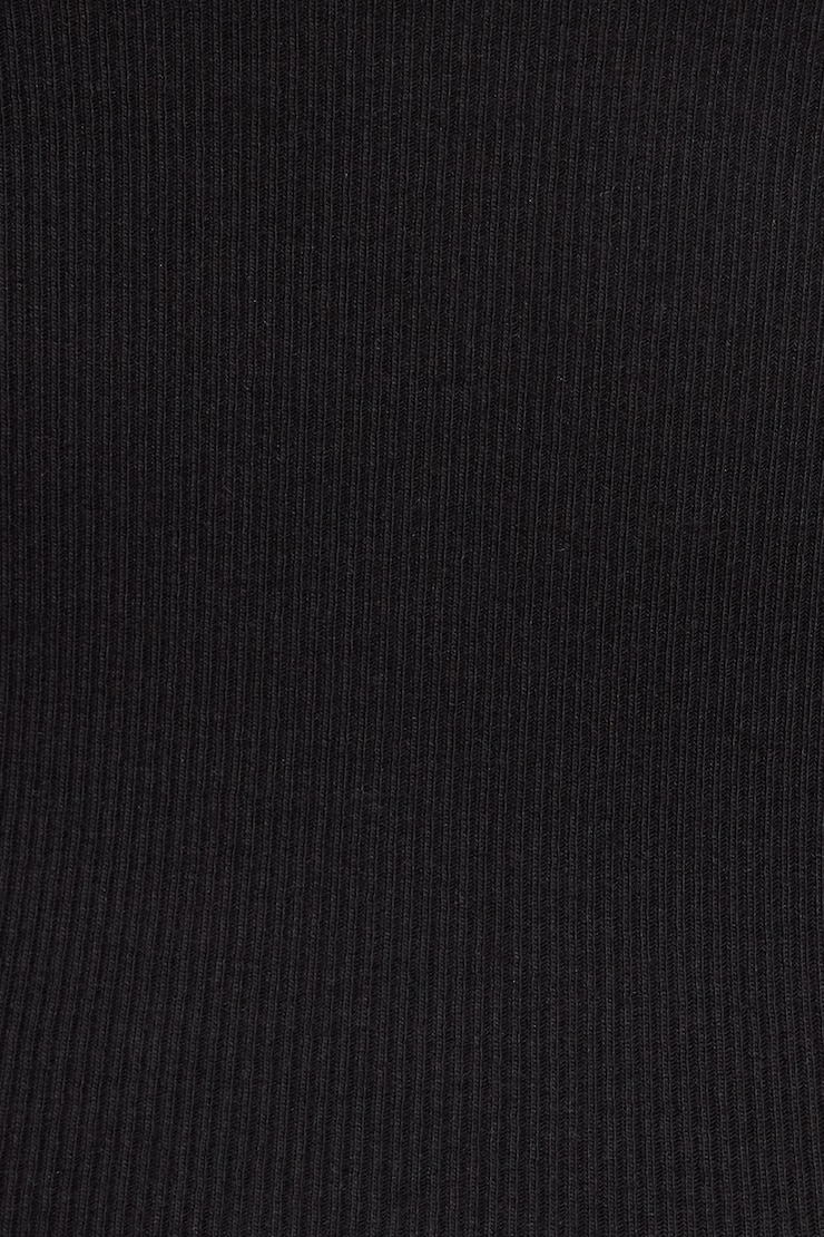 Ribbed Scoop Cami Top, Jet Black, large