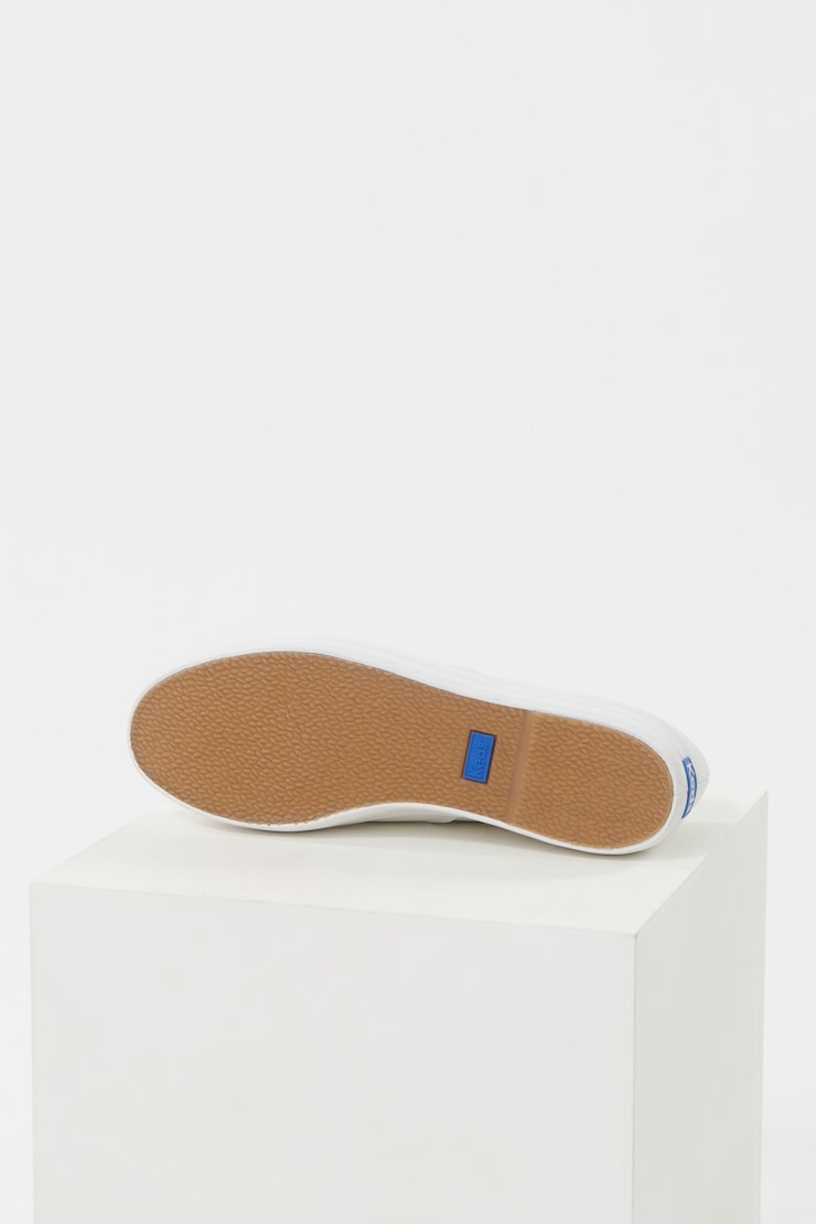 Espadrilles en cuir à plateforme triple KEDS