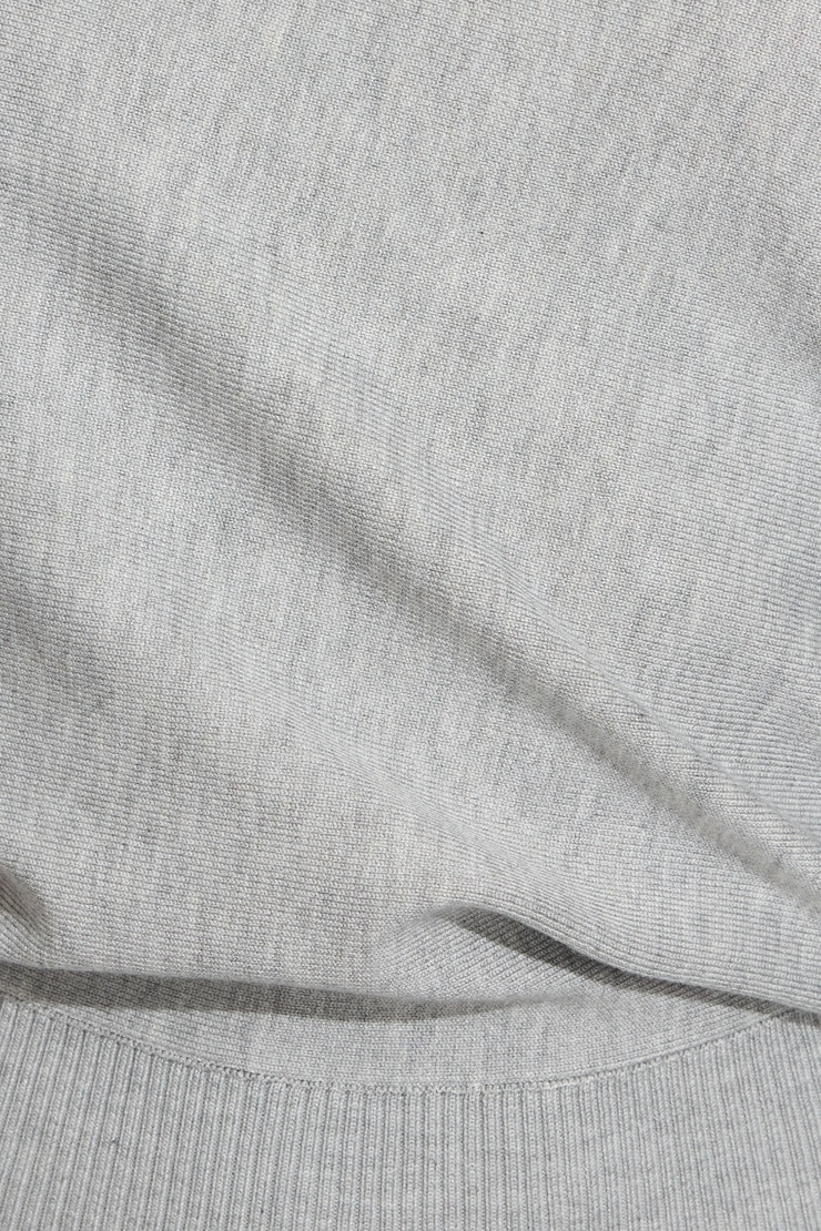 Romi Asymmetric Cinched Waist Sweater , Spring Grey Mix, large