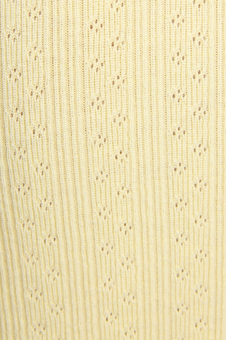 Pointelle Lettuce Edge Cami Top