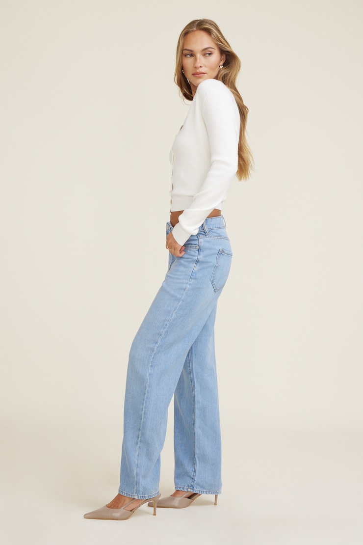 Mika Mid Rise Relaxed Tencel™ Jeans Medium Indigo / Palma Blue large