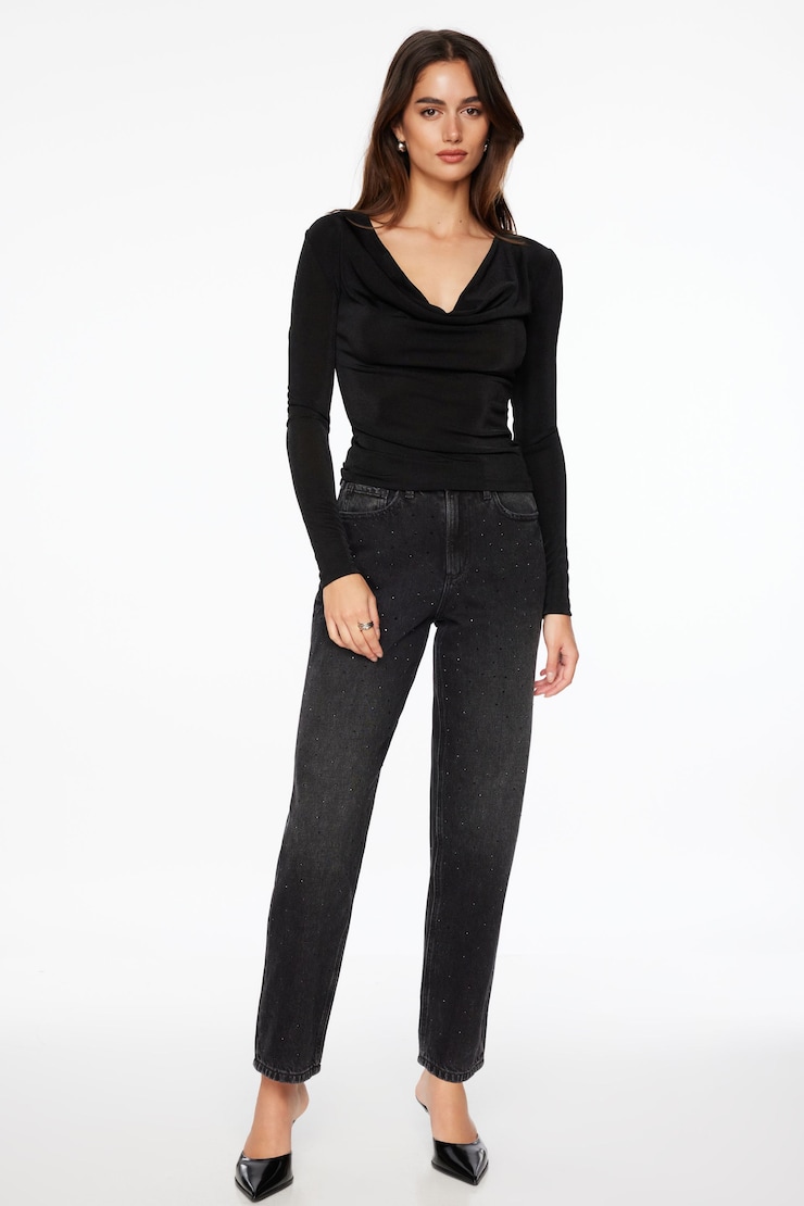 Ruby High Rise Bootcut Jeans Medium Dark Black/Galena large