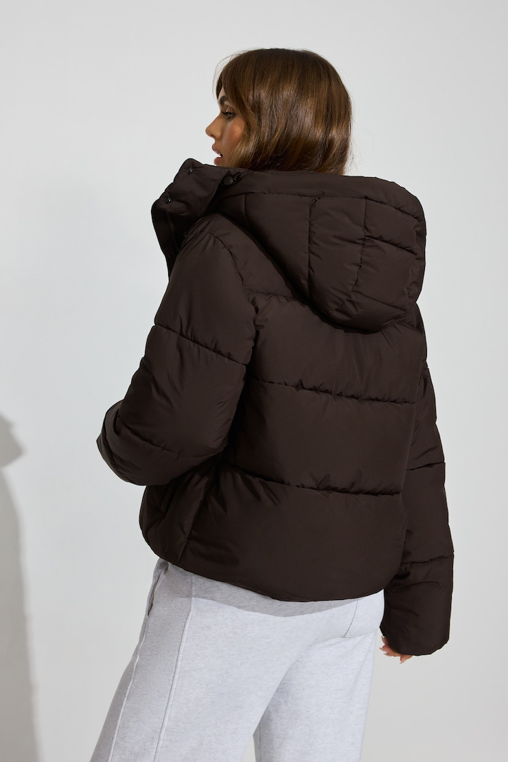 Perfect Puff Jacket, Chocolate Mousse, large