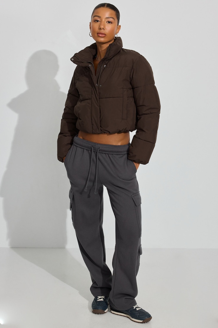 Mini Puff Jacket, Armadillo Brown, large