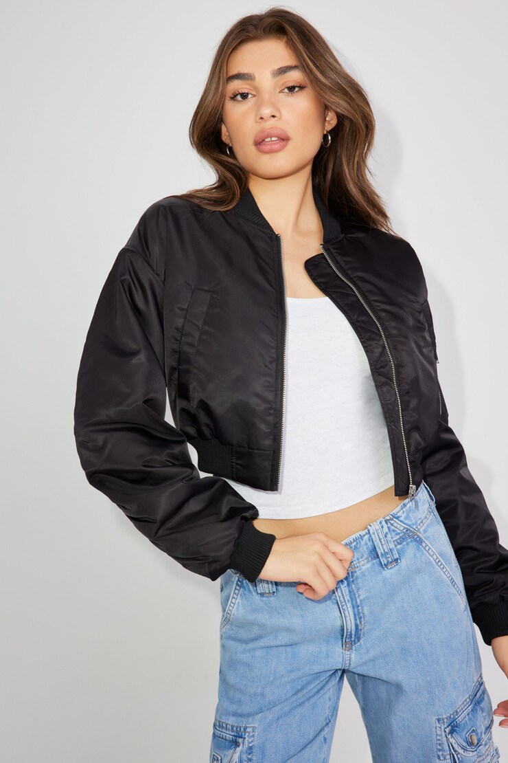 Crop Bomber, Jet Black, large