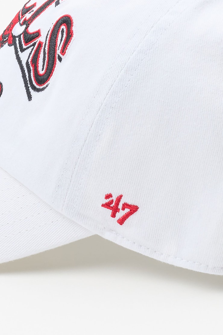 47 BRAND Clean Up Cap - Chicago Bulls, Cream/Red, large