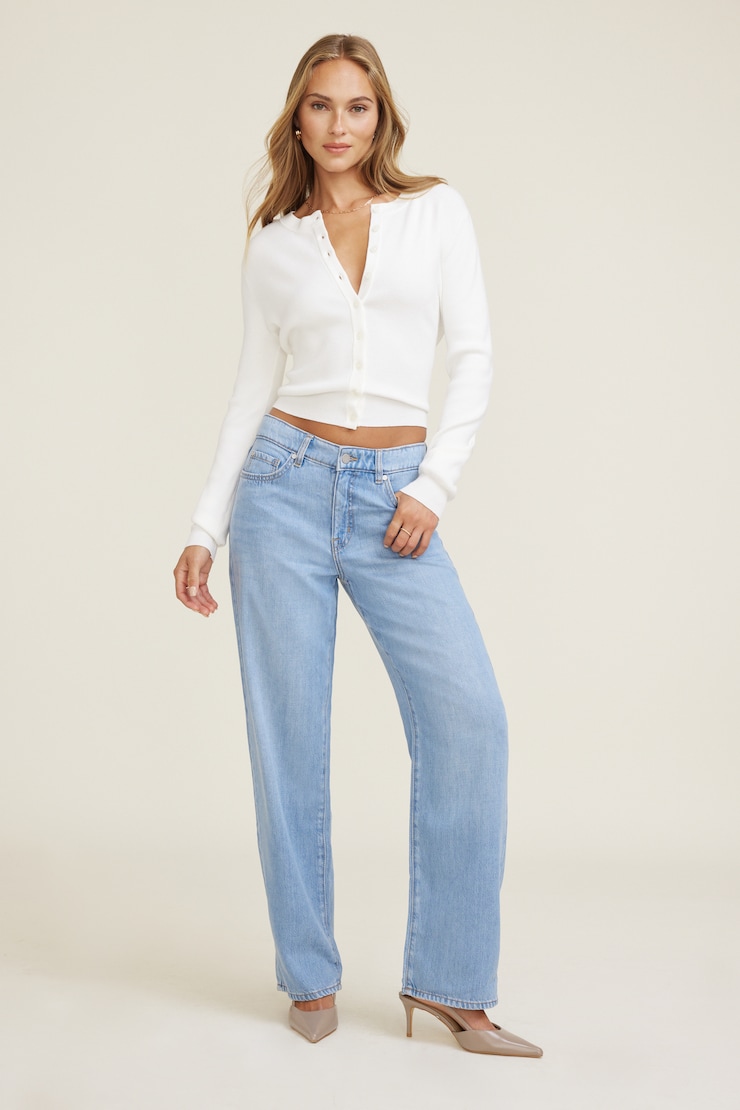 Mika Mid Rise Relaxed Tencel™ Jeans Medium Indigo / Palma Blue large
