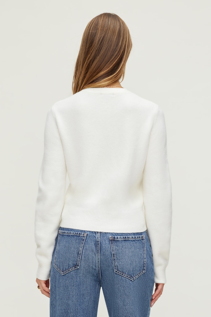 Cardigan à col rond Rebecca