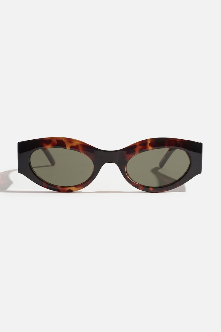 LE SPECS | Lunettes de soleil « Body Pumpin II » Brun tortue large
