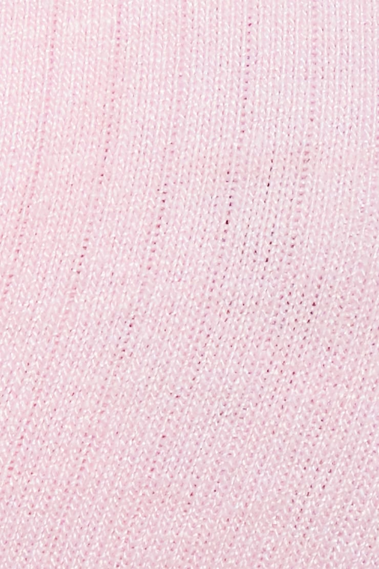 Sheer Ribbed Bralette, Light Pink, large