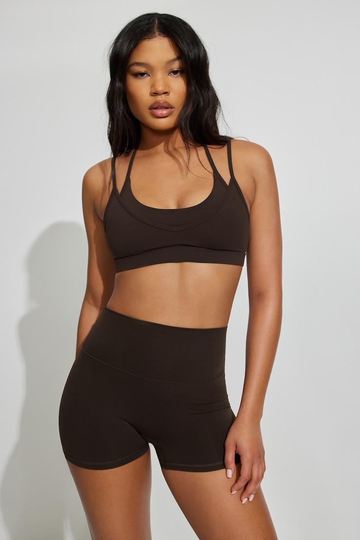 Active Layered Halter Bra