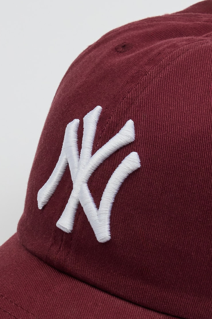 47 BRAND Clean Up Cap  - NY, Fig Fantasy Maroon/White, large