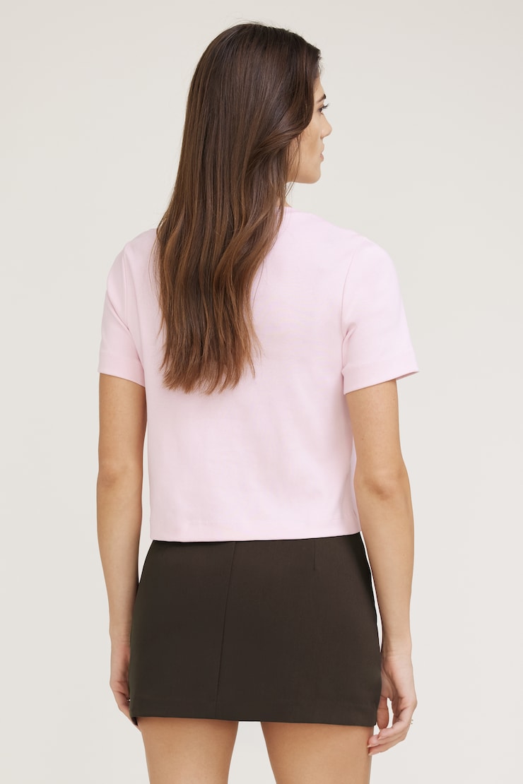Everyday Cotton T Shirt Parfait Pink large