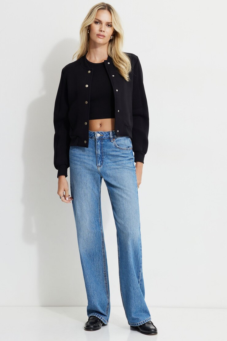 Anywear Scuba Bomber Jacket Jet Black large