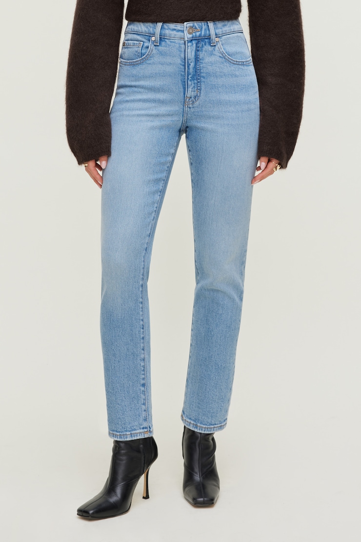 Frenchie Stretch High Rise Slim Leg Jeans