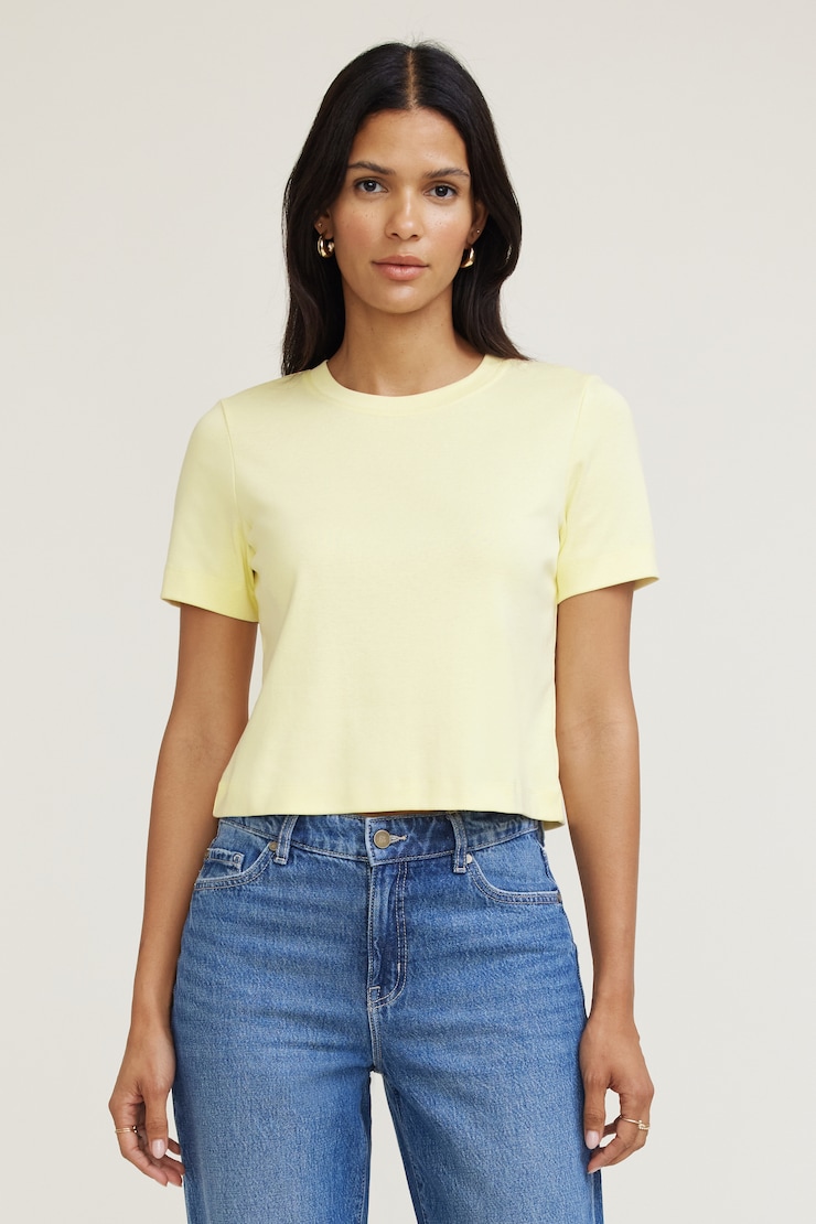 Everyday Cotton T Shirt Double Cream large