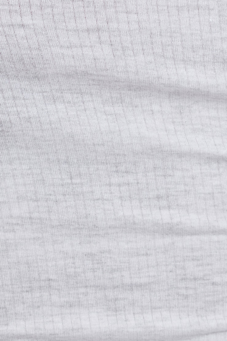 Sheer Ribbed Henley Long Sleeve Top, Spring Grey Mix, large