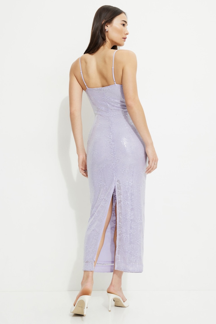Sequin Lace Maxi Dress Cosmic Sky large