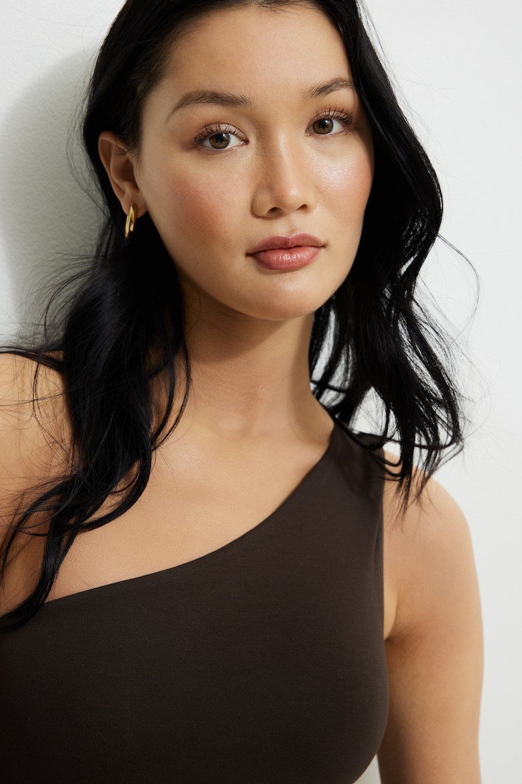 Single Shoulder Jersey Bodysuit