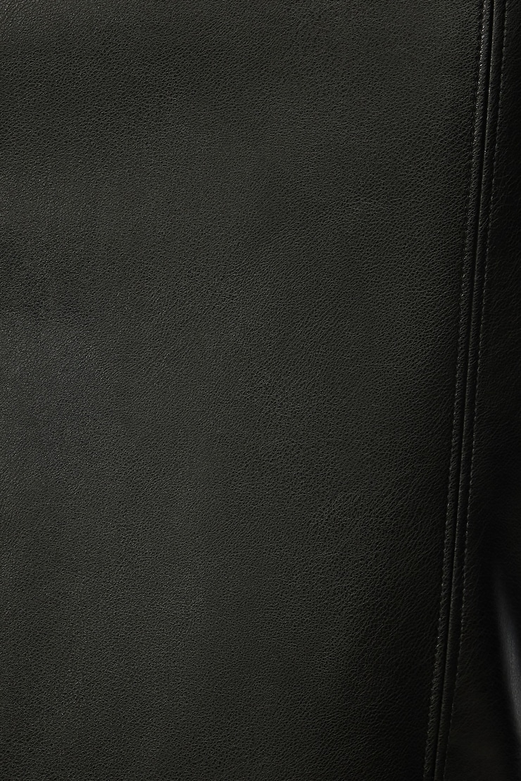 Amira Faux Leather Maxi Dress Jet Black large