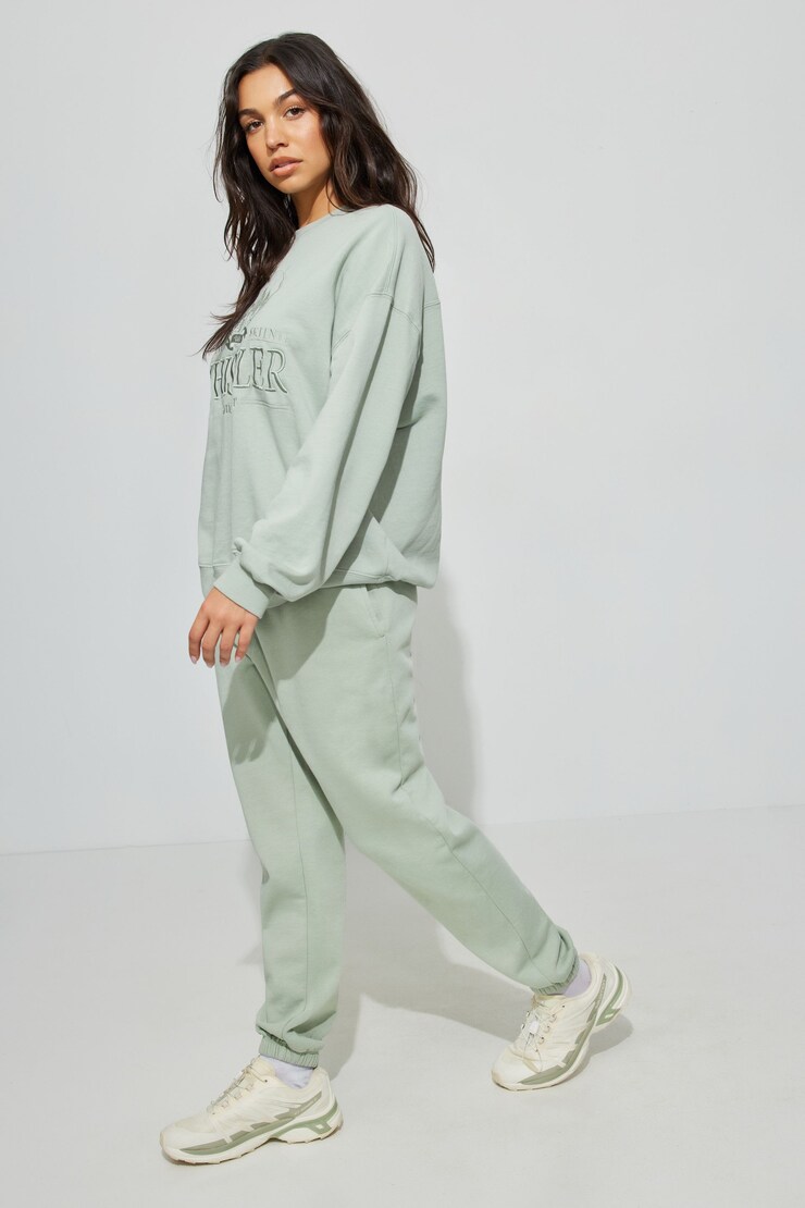90s Jogger, Macaroon Mint Green Garment Dye, large