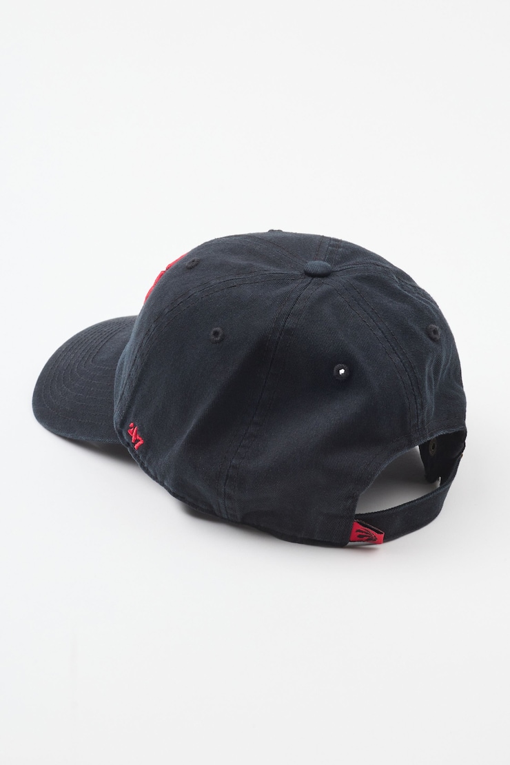 47 BRAND Clean Up Cap - Toronto Raptors, Jet Black/Red, large