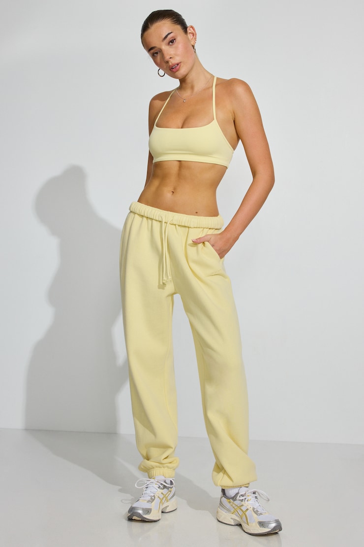 Active Y-Back Bralette, Anise Flower Yellow, large