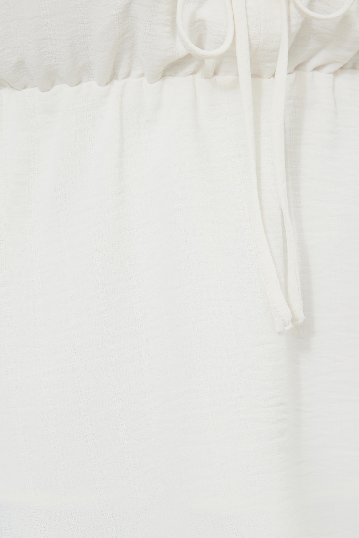 Front Tie Babydoll Tank Top Sea Salt large