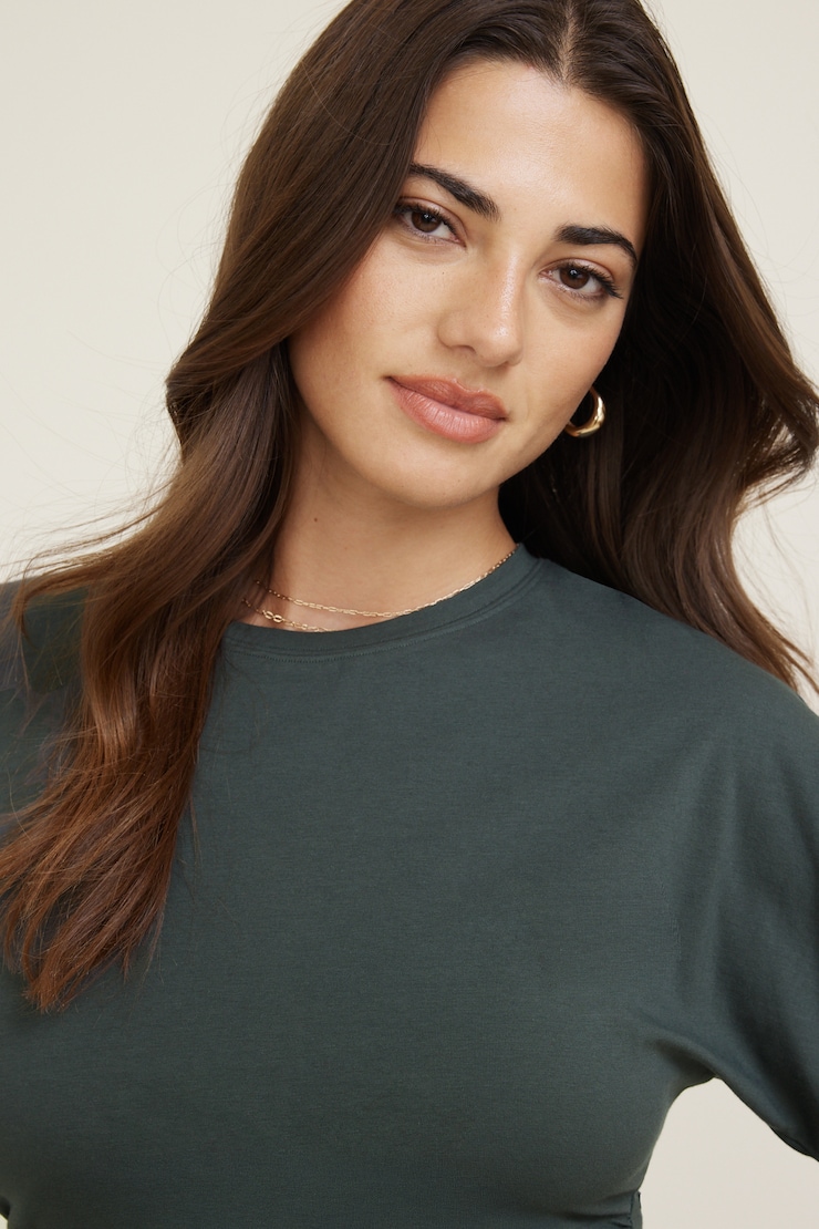 T-shirt froncé en jersey Andrea