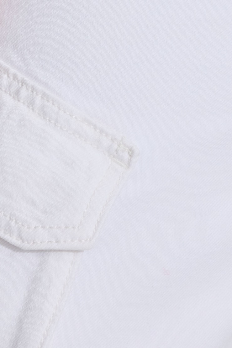 High Waisted Cargo Pants, Powder White, large