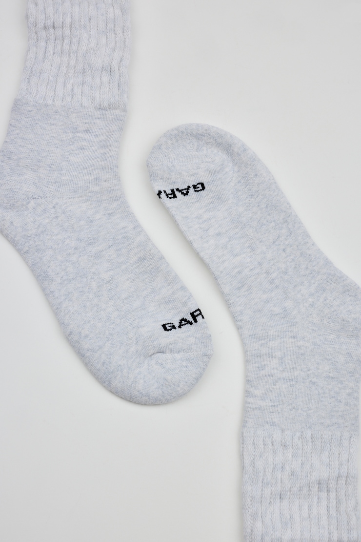 SoftCotton The Studio Socks, Spring Grey Mix, large