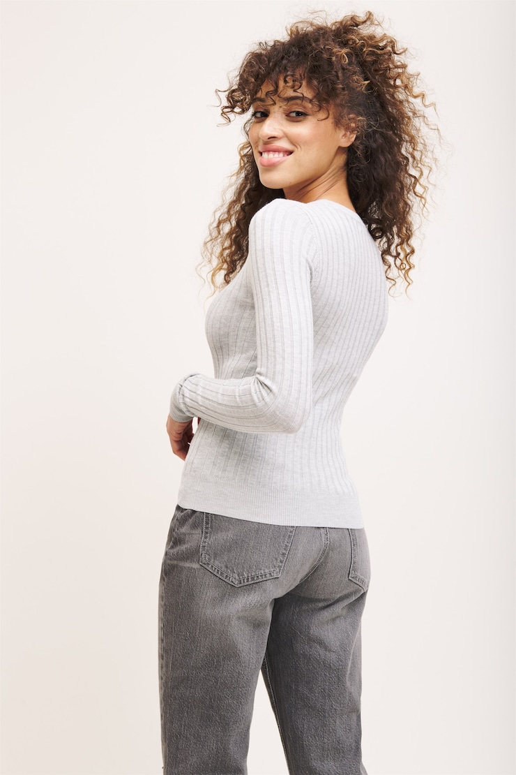 Chandail moulant Camilla  Mélange gris large