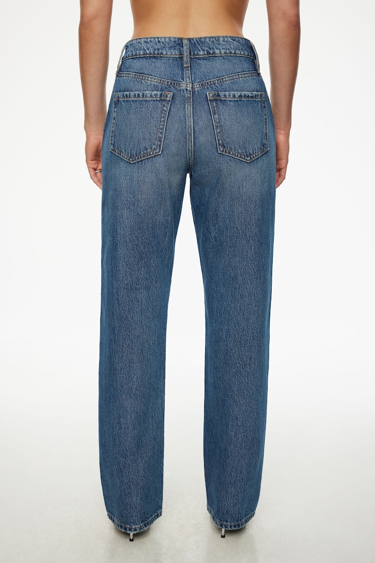 Mika Pearl Relaxed Straight Jeans Medium Dark Indigo/Aspen Blue large