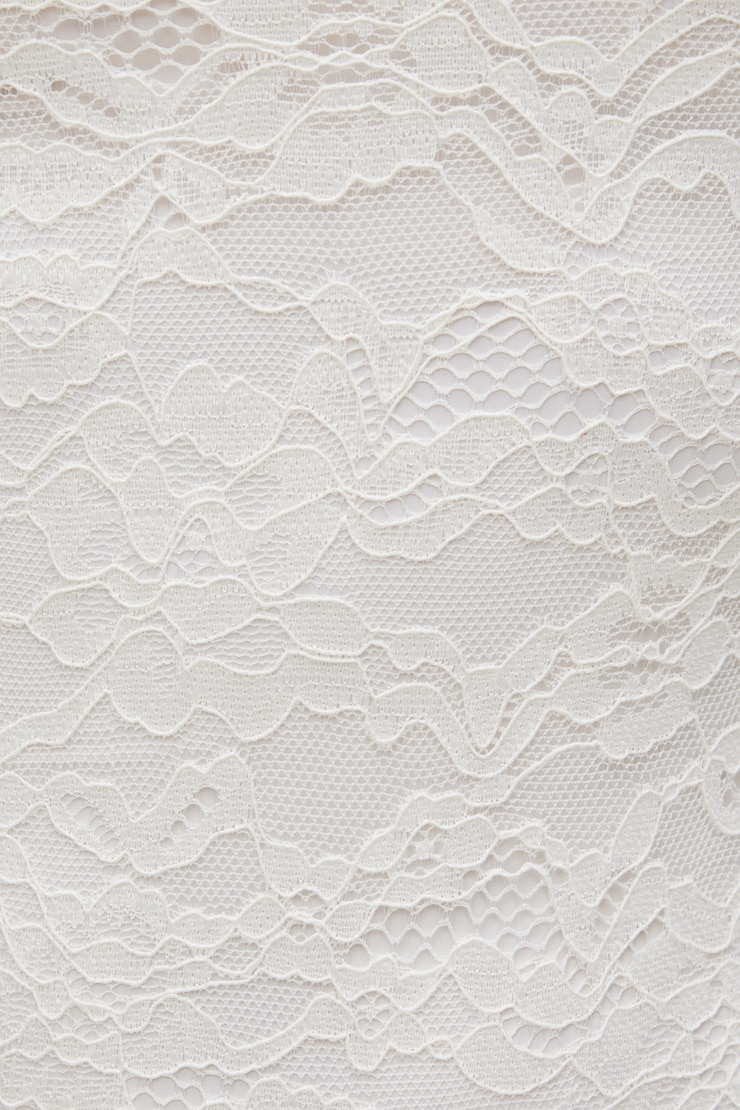 Mock Neck Lace Bodysuit