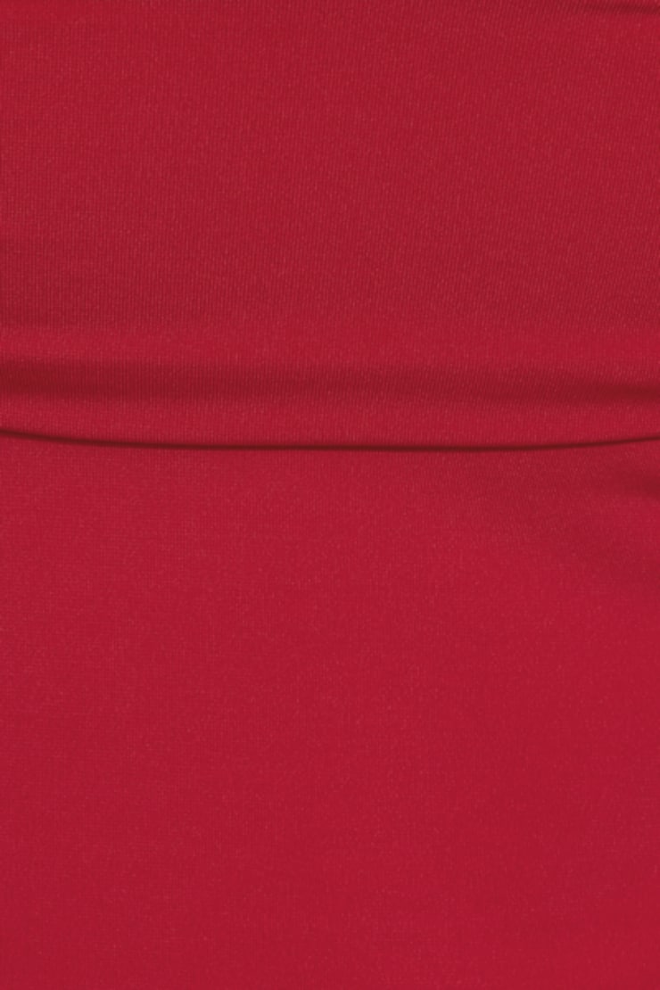 Plunge Halter Hankerchief Top, Jester Red, large
