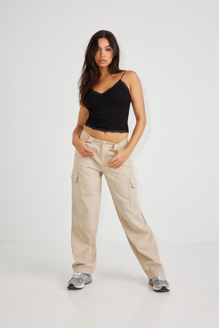 Wren Carpenter Pant, String Beige, large