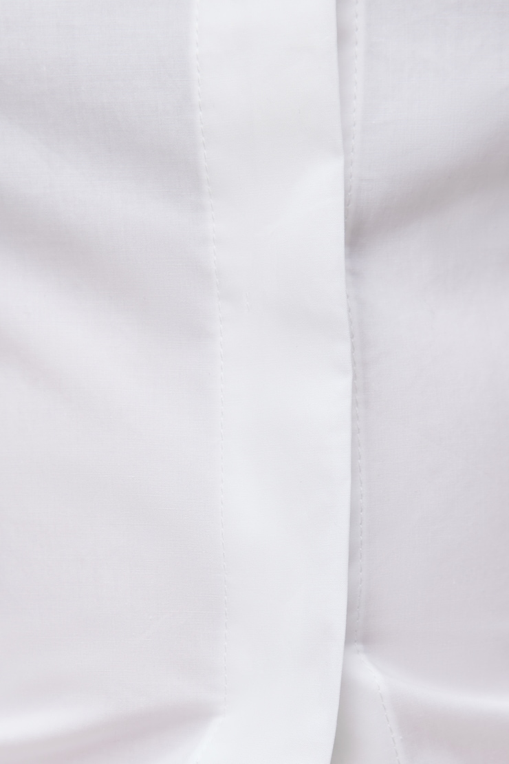 Poplin Cinch Back Shirt Bright White large