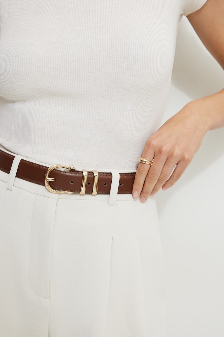 Ceinture en faux cuir classique