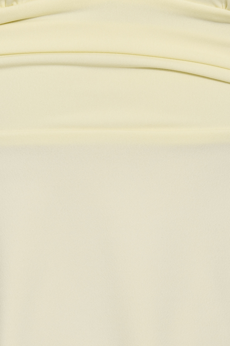 Plunge Halter Hankerchief Top, Pear Sorbet Yellow, large