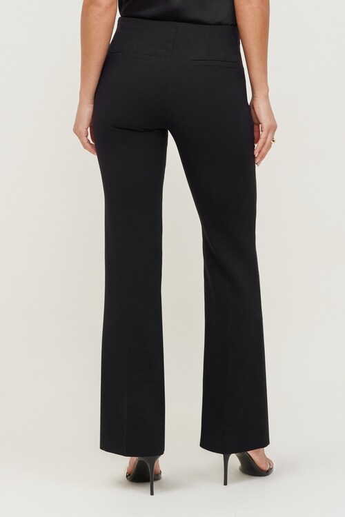 slim fit dress slacks Trina Turk Women's Jacoba Slim-Fit Bootcut Pants in Cannes Coral Size 8
