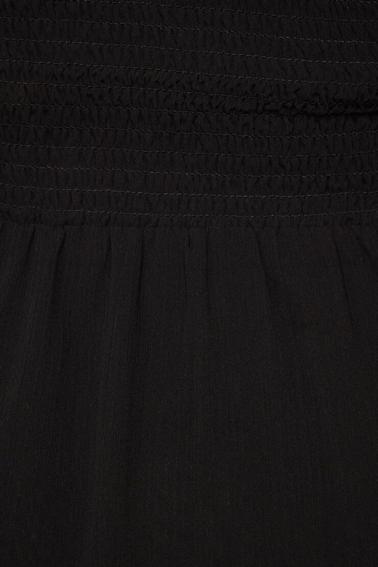 Verity V-Neck Mini Dress Jet Black  large