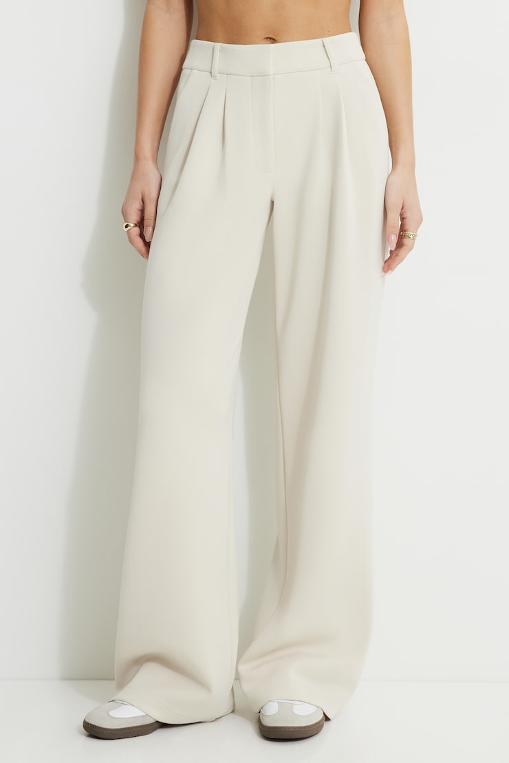 Anywear Washed Wide Leg Pants Rainy Day large