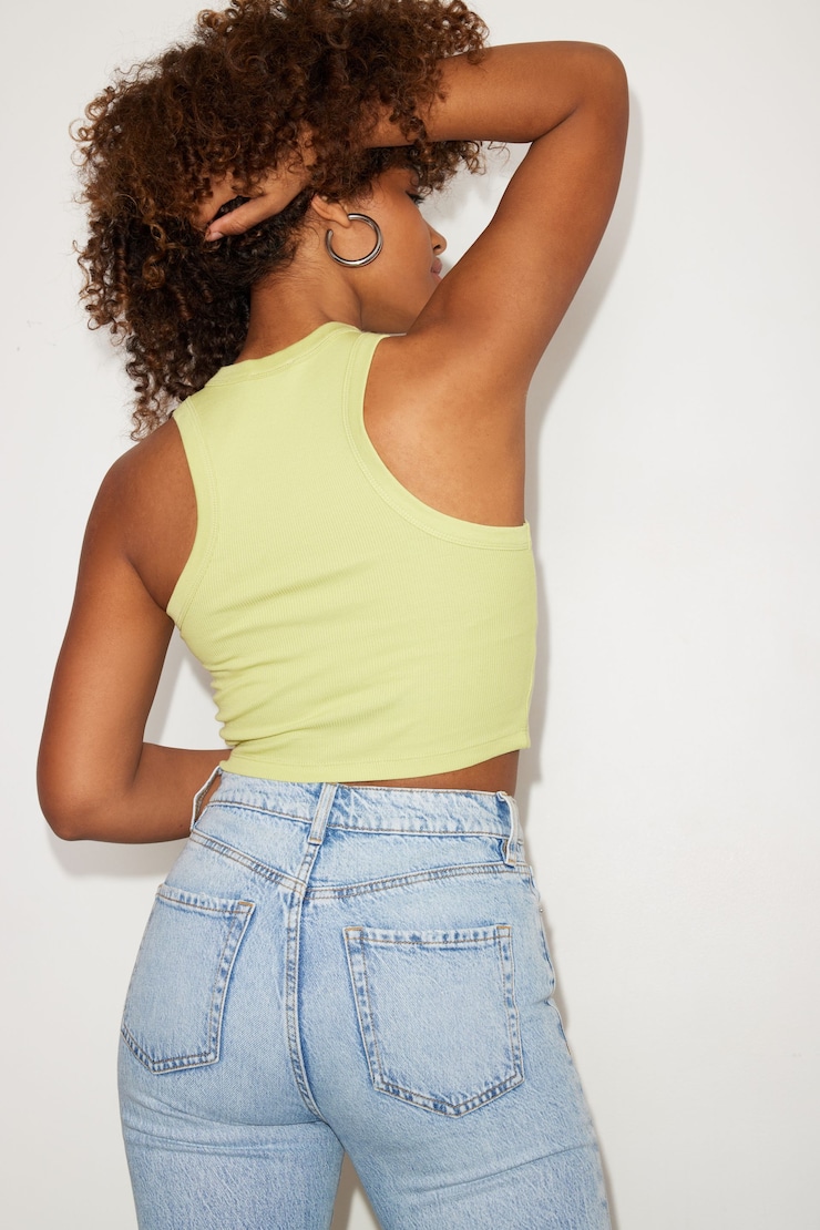 Kenzie Basic Tank Top Green Banana large