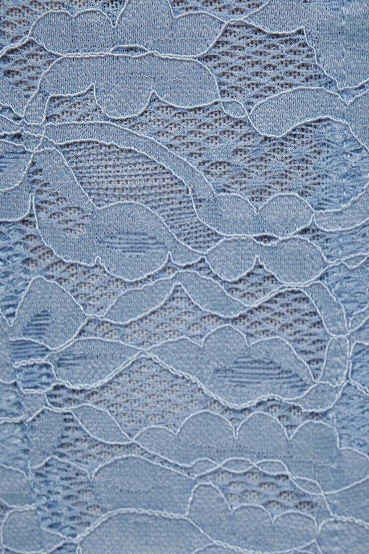 Saige Lace Square Neck Corset Top  Ashley Blue large